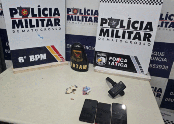 PM prende três e apreende drogas em Cáceres