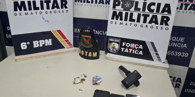 PM prende três e apreende drogas em Cáceres