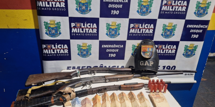 Dois homens são presos por disparo de arma em Araputanga.