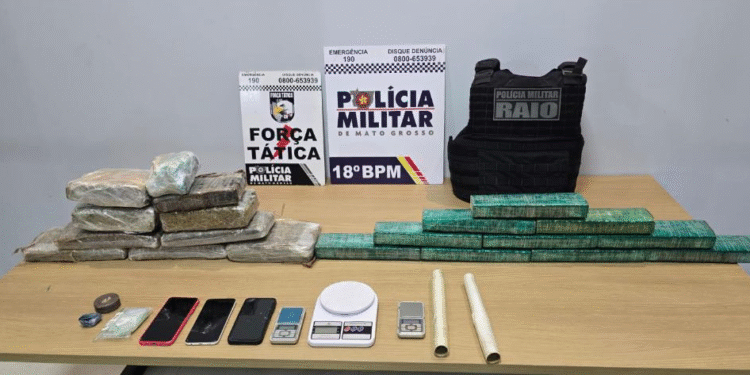 PM apreende 18 kg de drogas em Pontes e Lacerda