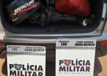 PM recupera carro roubado usado por facção em Cáceres