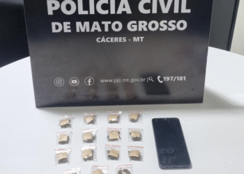 Operação apreende drogas e prende dois em Cáceres