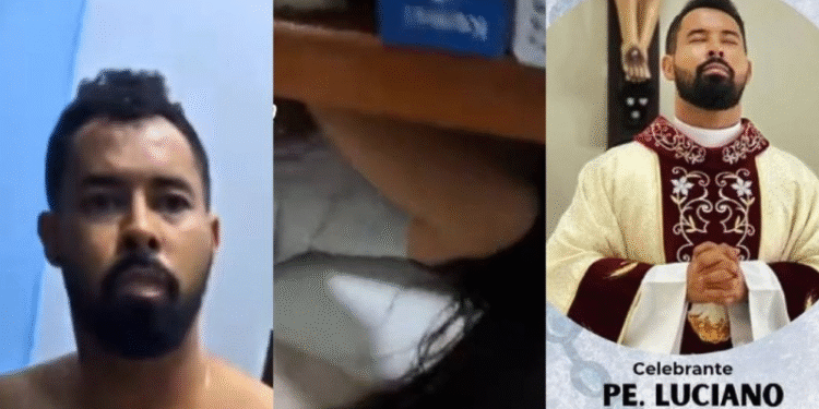 Jovem flagrada com padre registra denúncia
