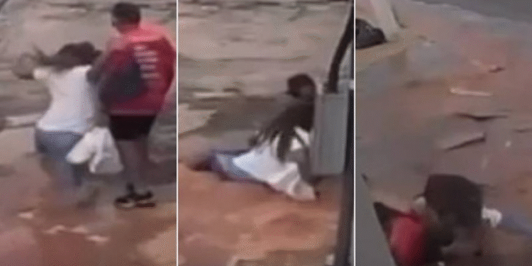 Repórter da TV Centro América cai em buraco em Cuiabá