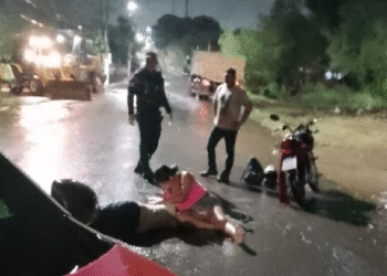 Motociclista bêbado atropela mulher em MT