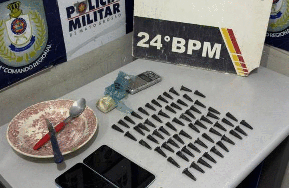 PM prende homem com cocaína em Cuiabá