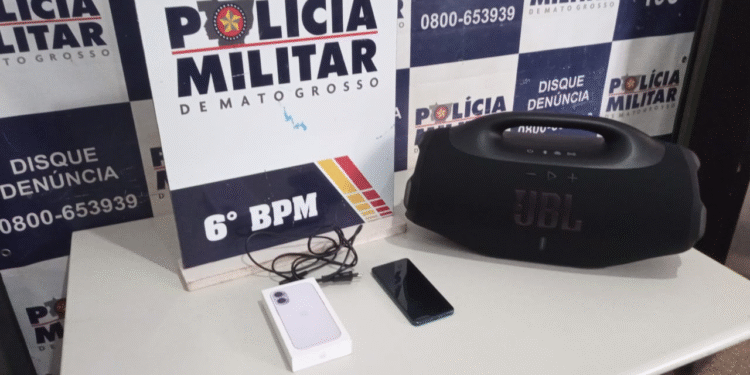 Quatro presos por furto de eletrônicos em Cáceres