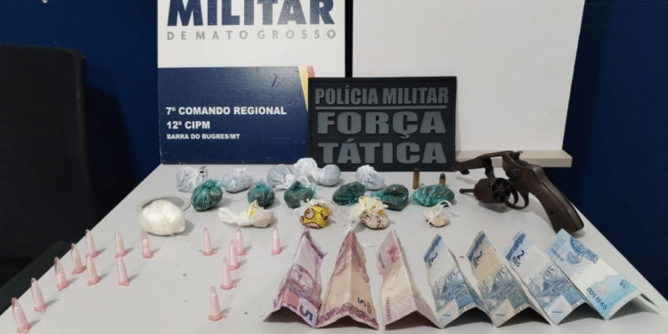 Prisão por tráfico em Barra do Bugres