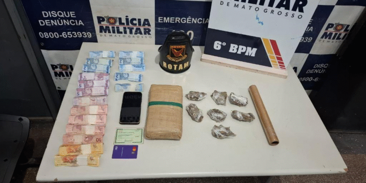 Rotam apreende menor com drogas em Cáceres