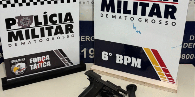 PM prende trio com arma em Cáceres