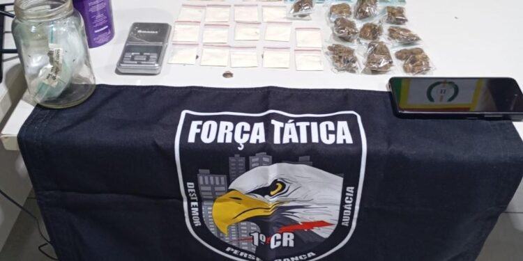 Força Tática prende homem por tráfico de drogas em MT