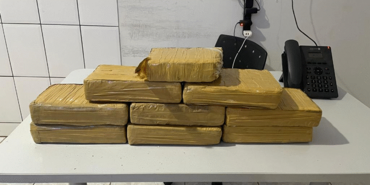 Trio é preso com 9,5 kg de maconha