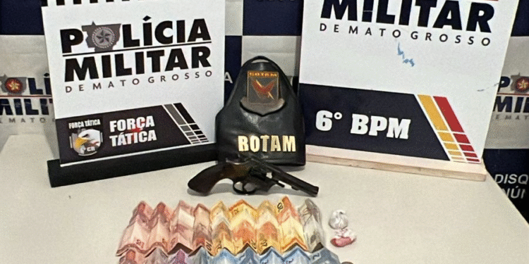 PM prende dois suspeitos, apreende arma e recupera moto ligada a homicídio em Cáceres