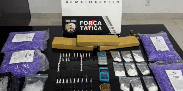 Força Tática prende homem por tráfico de drogas durante operação em Nova Mutum