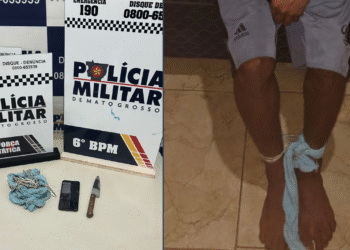 Homem é encontrado amarrado durante ação da Força Tática em Cáceres