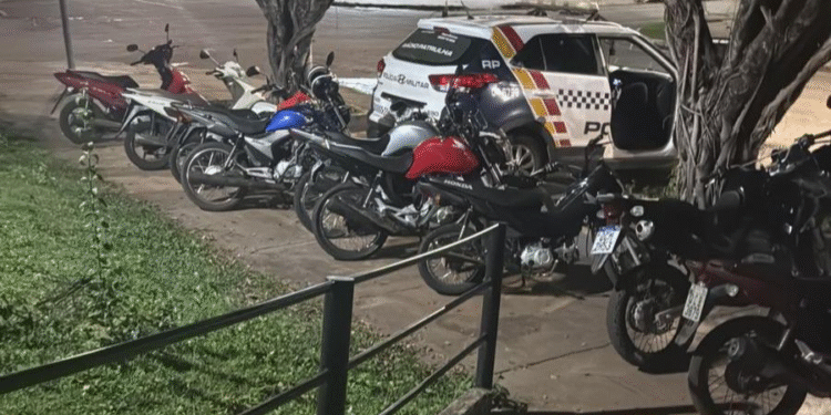 Polícia Militar frustra “rolezinho” de motoqueiros e apreende 12 motocicletas em MT