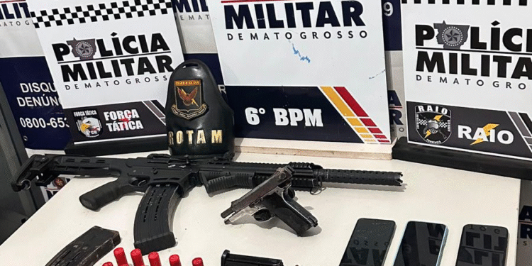 Operação Tolerância Zero prende três faccionados armados no Jardim Aeroporto, em Cáceres