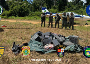 Força-tarefa apreende cerca de 500 kg de cocaína e prende piloto em operação contra o tráfico