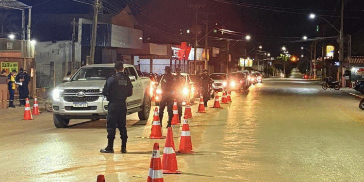 Operação Lei Seca registra seis prisões e mais de 40 autuações em Cáceres