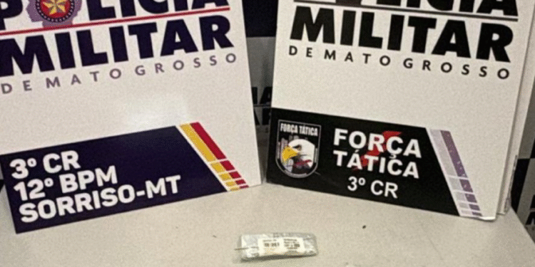 Jovem é preso na madrugada de Sábado por tráfico de drogas durante uma operação em Sorriso