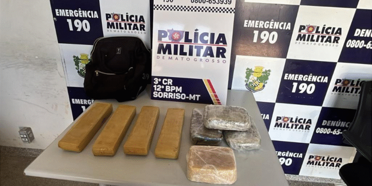 Polícia Militar apreende cerca de sete quilos de drogas após denúncia anônima em Sorriso