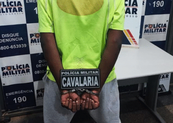 Cavalaria da PM apreende adolescente de 14 anos que atuou como ‘olheiro’ em tentativa de homicídio em Cáceres