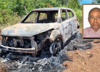 Veículo é encontrado totalmente carbonizado nas proximidades da Ponte do Pari
