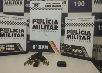 Dupla é presa após perseguição policial por tentativa de homicídio em Cáceres