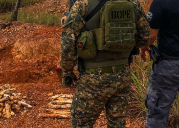 Explosivos são encontrados enterrados durante manutenção e BOPE apreende cerca de 65 quilos em MT