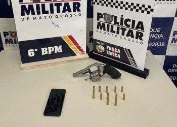 Força Tática intercepta plano de execução e apreende revólver no bairro Cavalhada em Cáceres