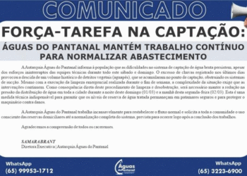 Excesso de aguapés mantém pressão da água reduzida em Cáceres