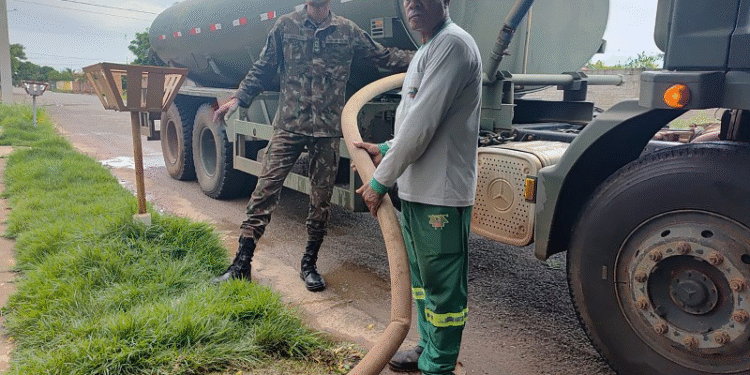 Megaoperação une Águas do Pantanal, Exército e Prefeitura para normalizar abastecimento em Cáceres