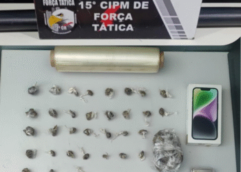 Homem é preso com 60 porções de drogas durante operação policial em Poconé