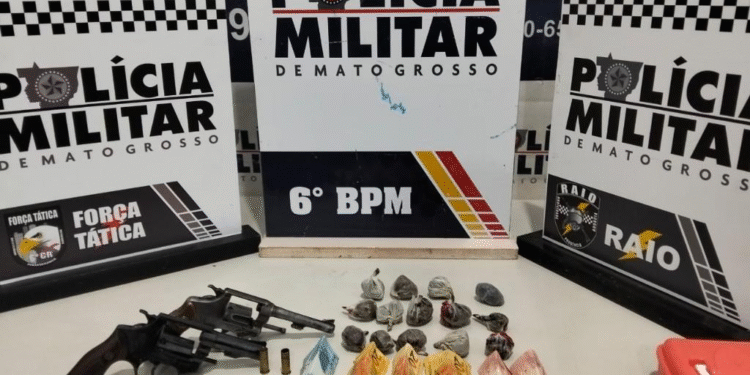 Polícia Militar apreende dois adolescentes armados e com drogas em Cáceres