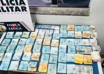 Força Tática prende casal suspeito de tráfico e apreende mais de R$ 64 mil em dinheiro em Sinop