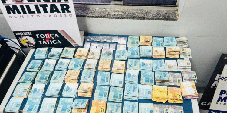 Força Tática prende casal suspeito de tráfico e apreende mais de R$ 64 mil em dinheiro em Sinop