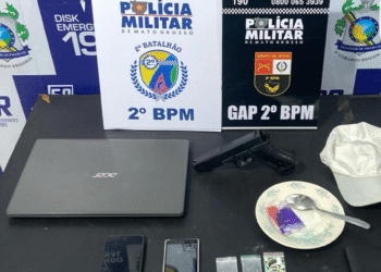 Polícia Militar recupera notebook furtado de estudante e prende dois suspeitos em MT
