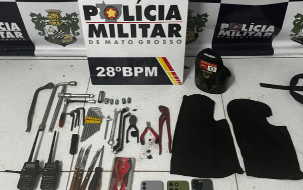 Suspeitos de integrar quadrilha são presos durante tentativa de furto em MT